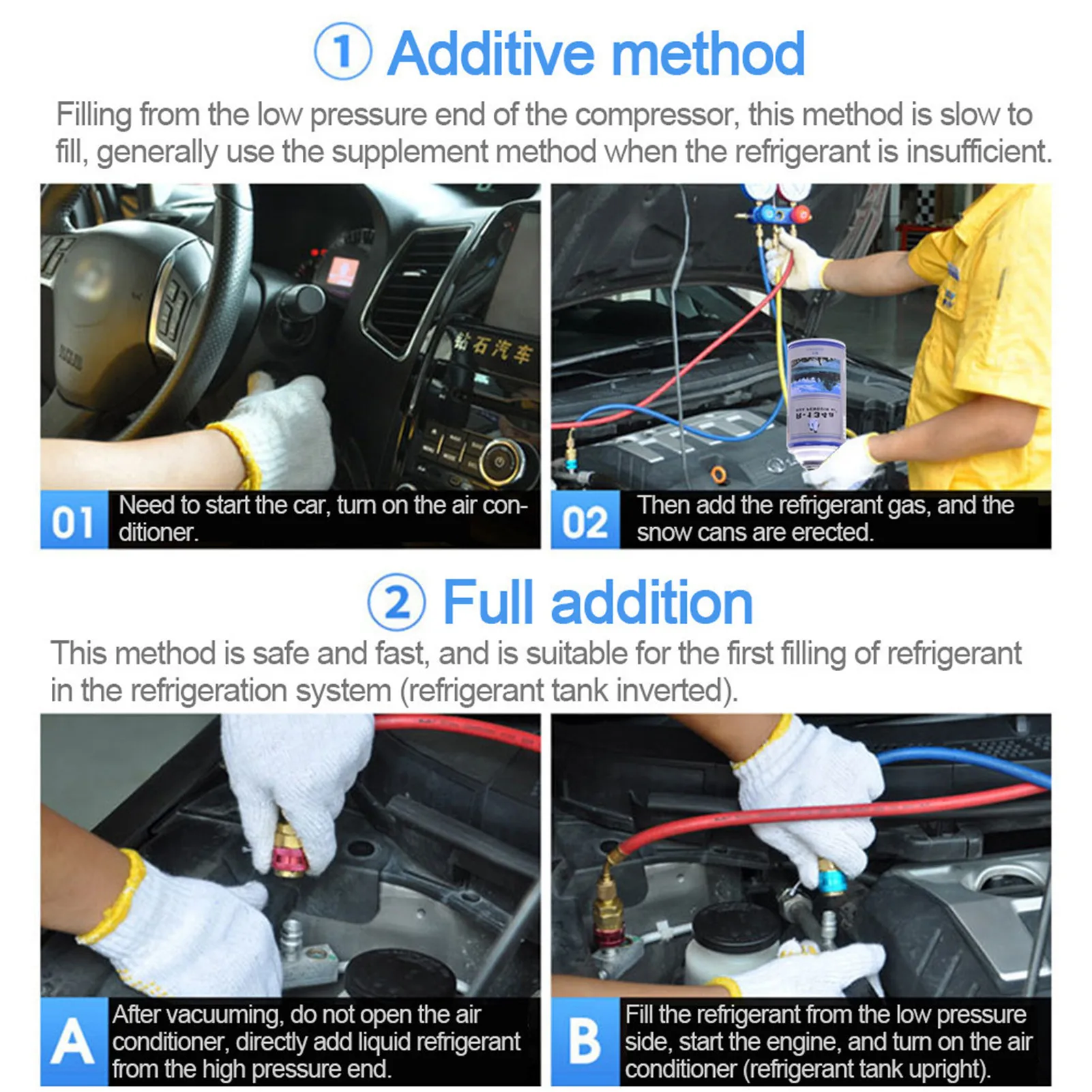 

260ml Automotive Air Conditioning Refrigerant Cooling Agent R134A Environmentally Friendly Refrigerator Water Filter Replacement