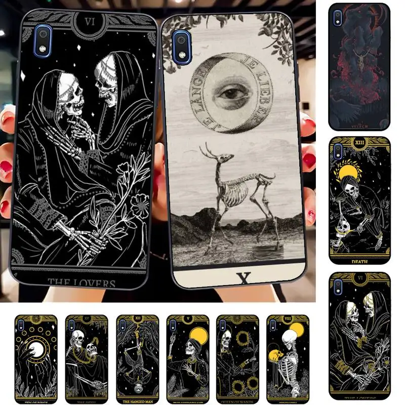 

FHNBLJ Le Tarot Egyptien de Dusserre Art Phone Case for Samsung A30s 51 71 10 70 20 40 20s 31 10s A7 A8 2018