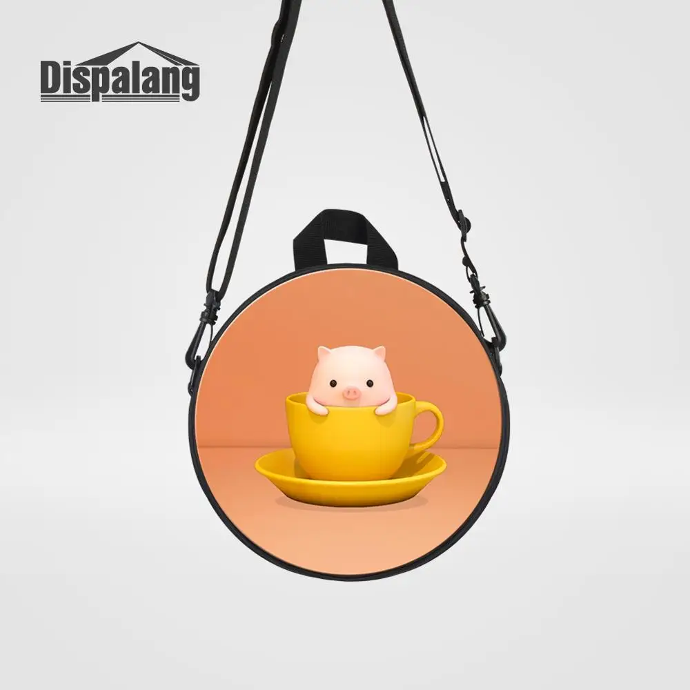 Backpack25 Dispalang новые Мультяшные детские сумки-мессенджеры с принтом лисы для девочек милые животные круглые Rugtas детские мини сумки через плечо - Цвет: Backpack25