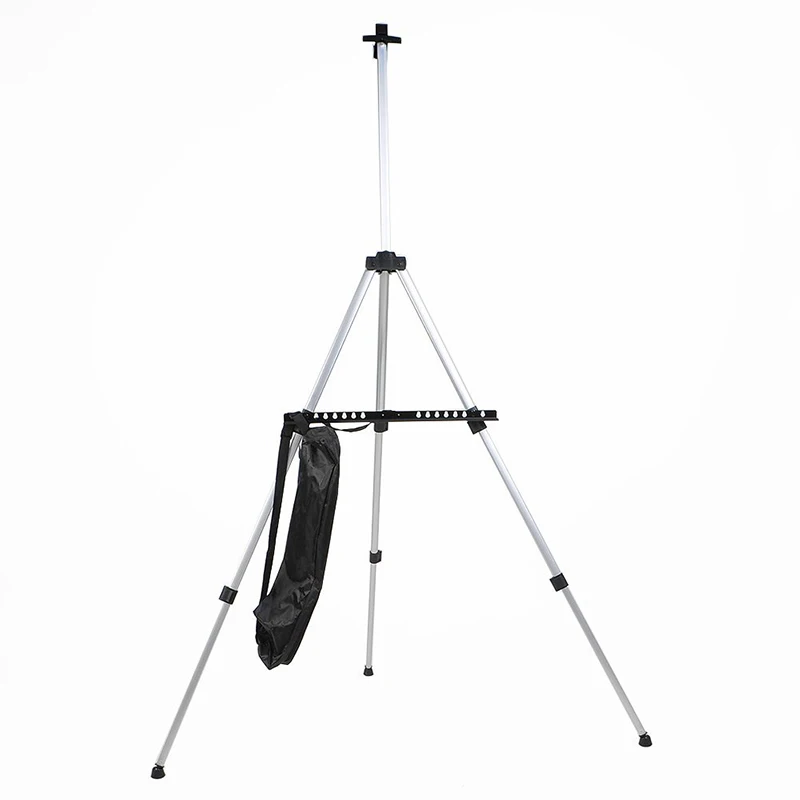 Portable Adjustable Aluminum Artist Sketching Painting Display Easel Stand + Carrying Bag (Silver) | Канцтовары для офиса и