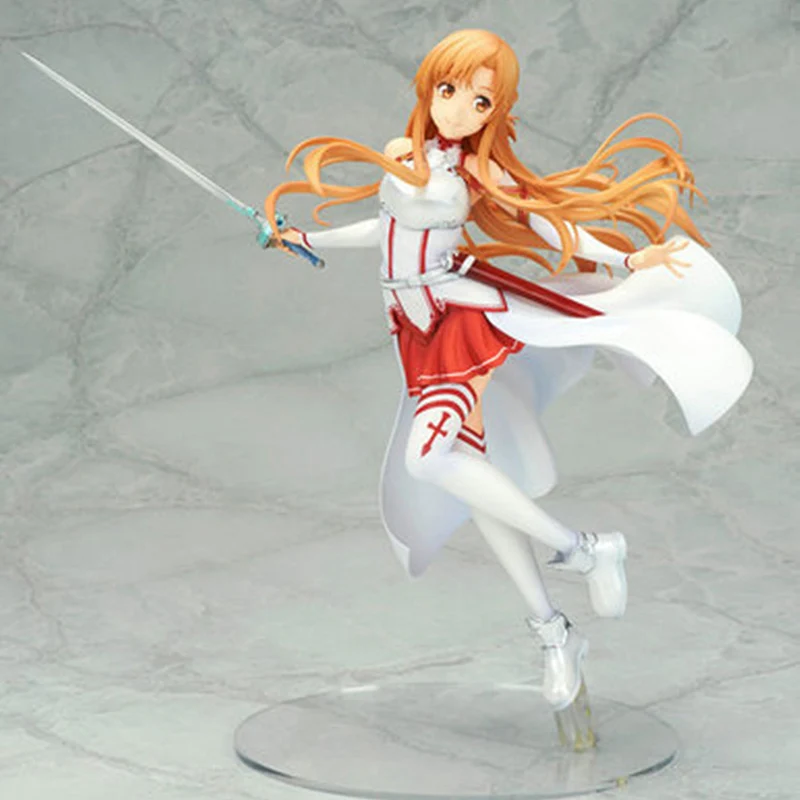 

Sword Art Ordinal Scale Online Anime Model Yuuki Asuna Action Figure 23CM PVC Statue Collectible Toy Soldier Finished Product