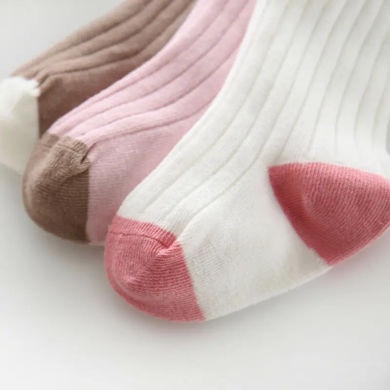 Теплые хлопковые колготки для маленьких девочек и мальчиков чулки брюки