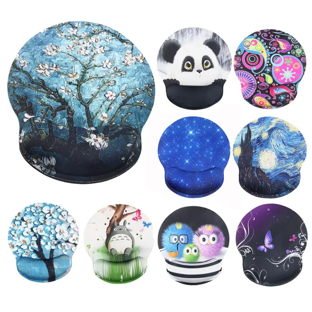 Эргономичный нескользящий коврик для запястья с эффектом памяти легкий мыши