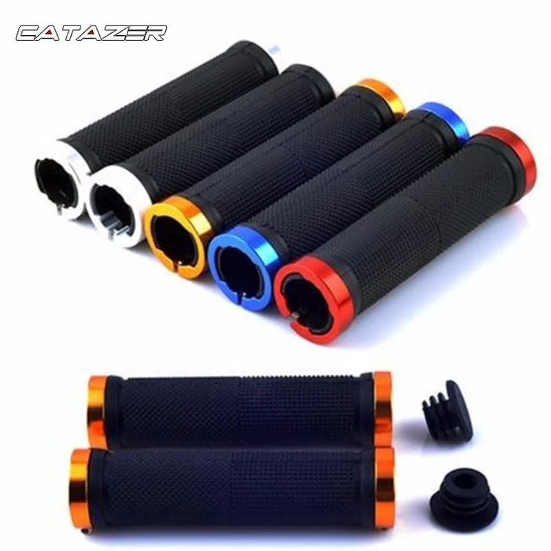 

2 Pcs BMX Road Cycling Handlebar Grips Anti-Skid Rubber Bicycle Grips Mountain Bike Lock on Bicycle Handlebars End Grips