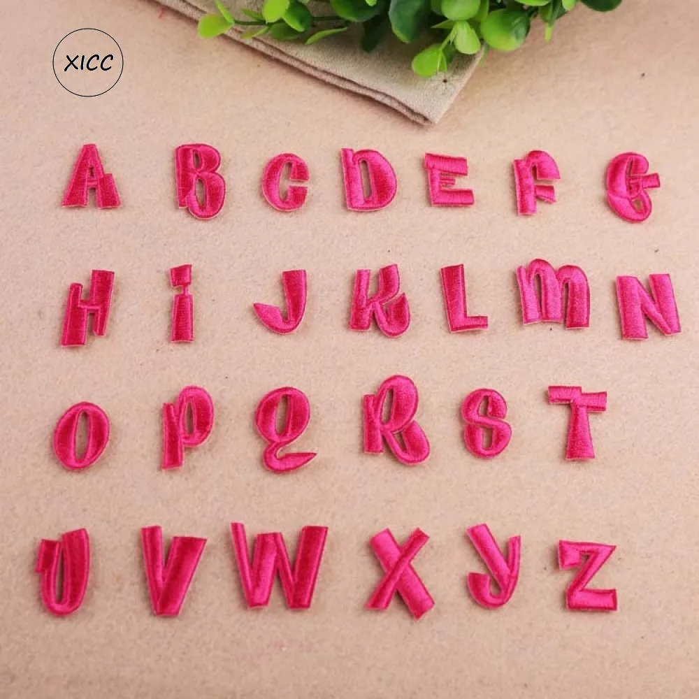 XICC A-Z розовый 26 английские одежды с буквенными принтами детские украшения для