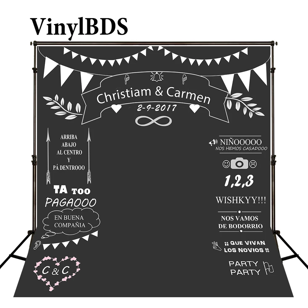 VinylBDS свадебная фотография с надписями и звездами на заказ Свадебная доска именем