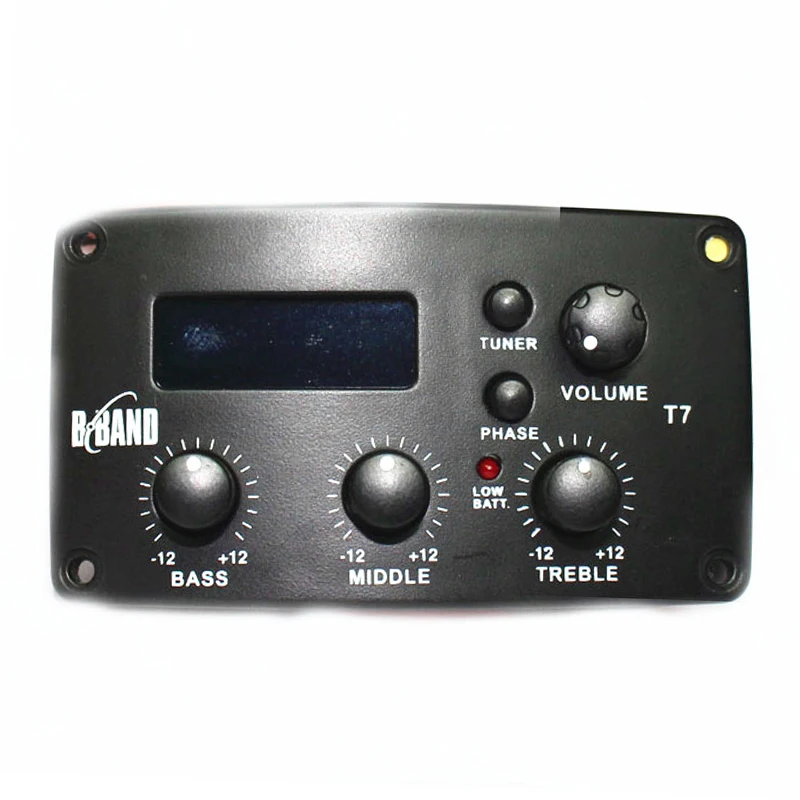 Оригинальный B BAND T7 Акустическая гитара звукосниматель с EQ тюнером бас Средние