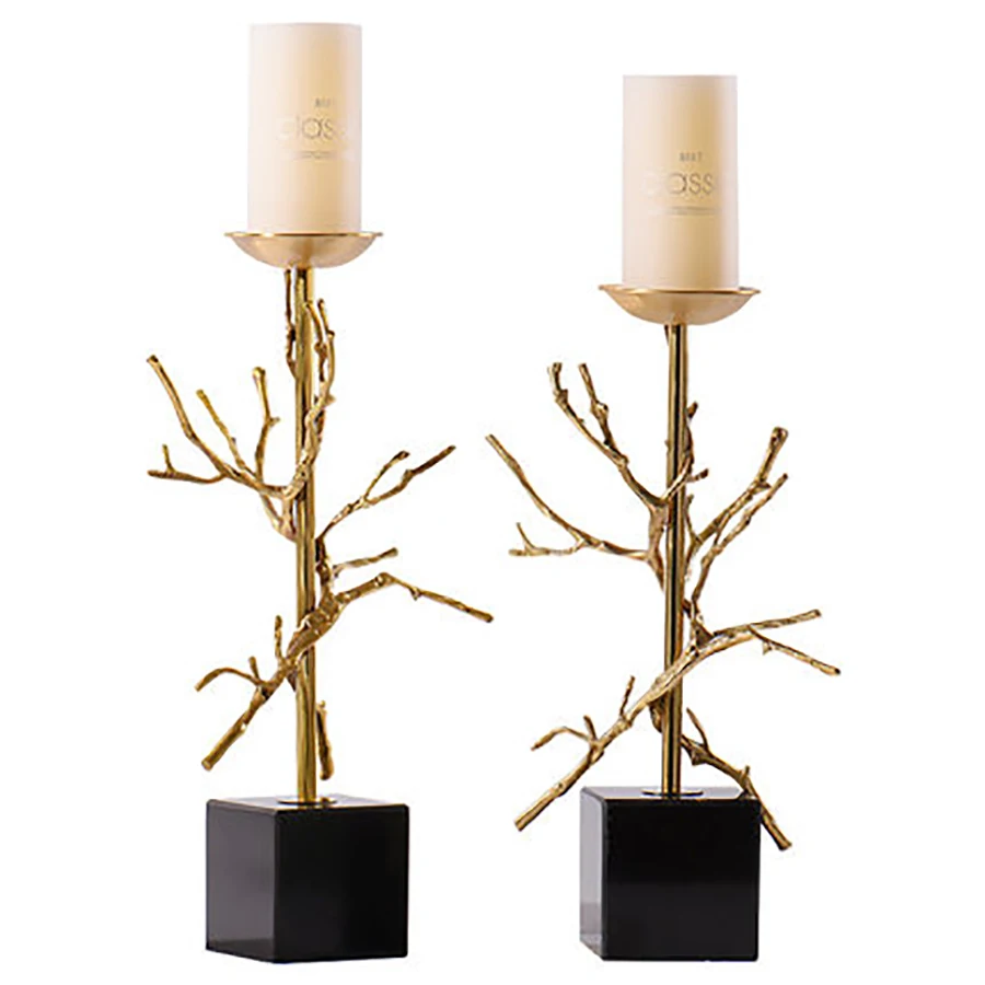 Европейские современные медные подсвечники светильник ильники Candele