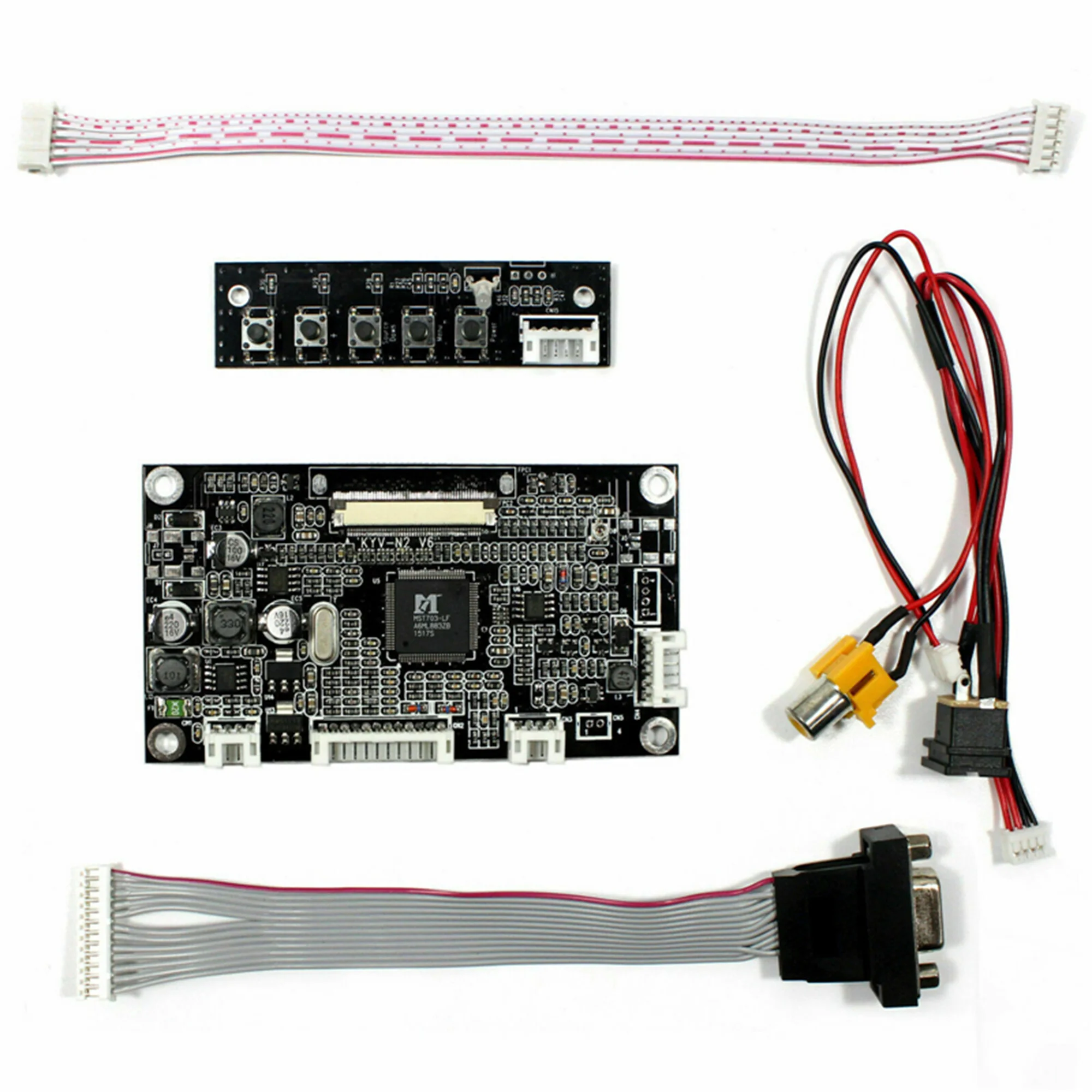 Плата контроллера VGA + AV Φ V1 для 5 6 дюймов 640x480 AT056TN52 V.3 ЖК-панель | Компьютеры и офис