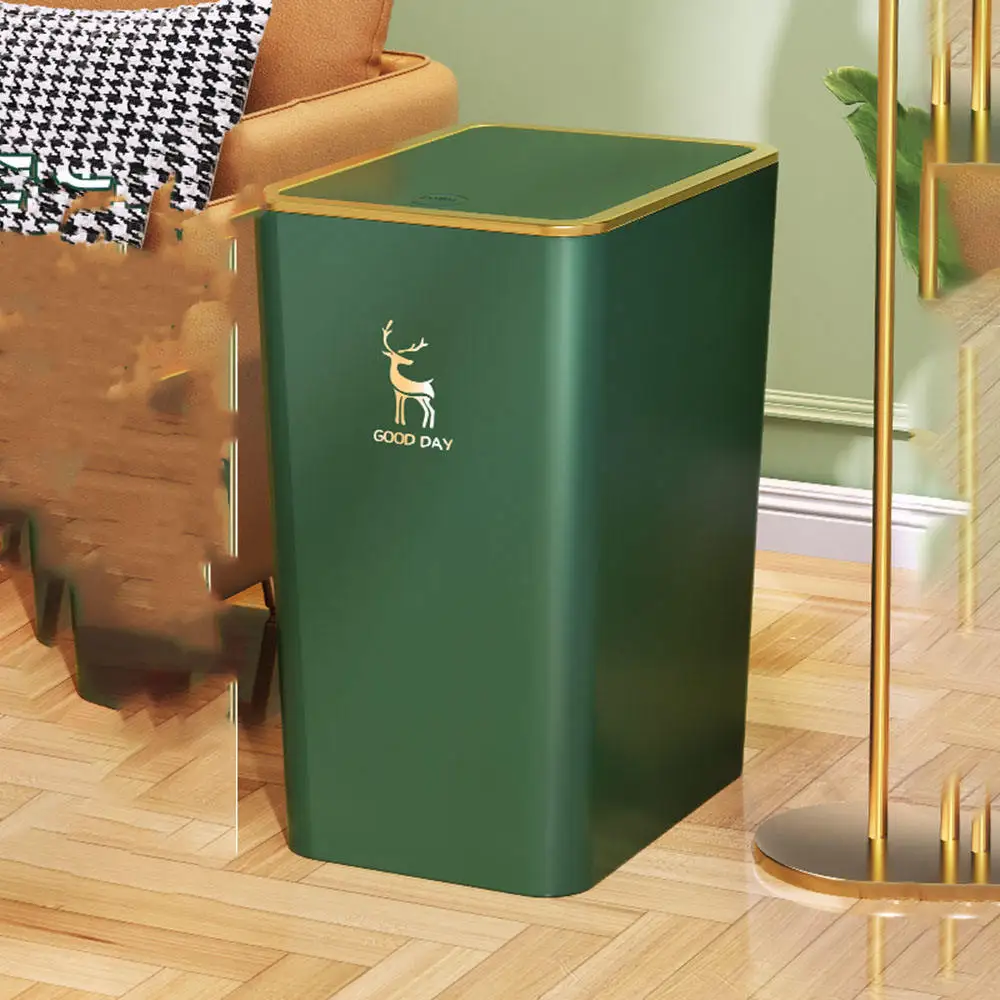 Корзина для мусора бытовая вместительная бумажная корзина с крышкой туалета