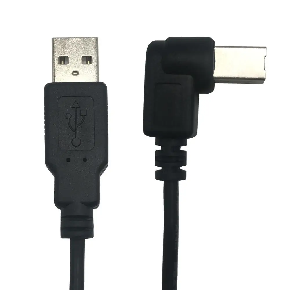 USB 2 0 A папа к B Тип BM прямоугольный Принтер Сканер Кабель 90 градусов Угловой кабель