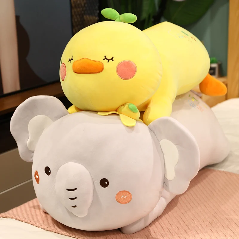 

50cm Cartoon Stuffed Soft Duck Elephant & Koala Plush Toys Lovely Animal Back Cushion Kawaii Dolls Children Girls Present