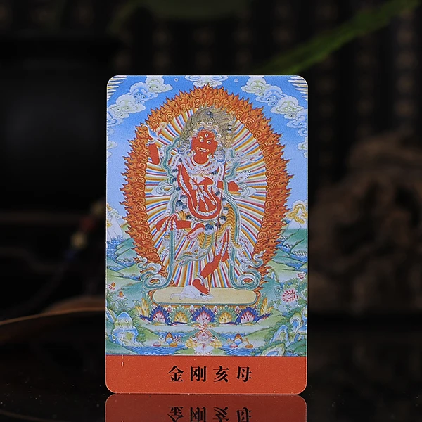 

Tibetan Buddhism Vajravarahi Buddha Statue Amulet Buddha Card