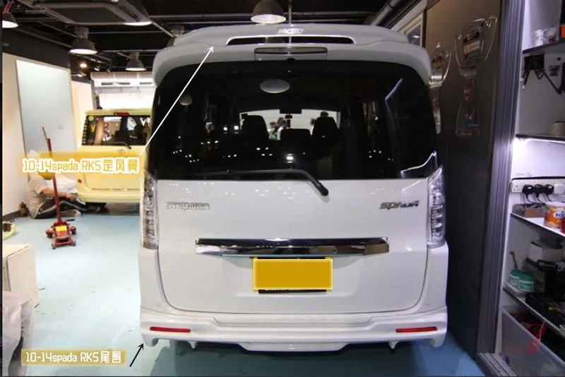 Комплект кузова для Honda stepwgn SPADA RK5 2010-12 передняя губа задний спойлер боковая
