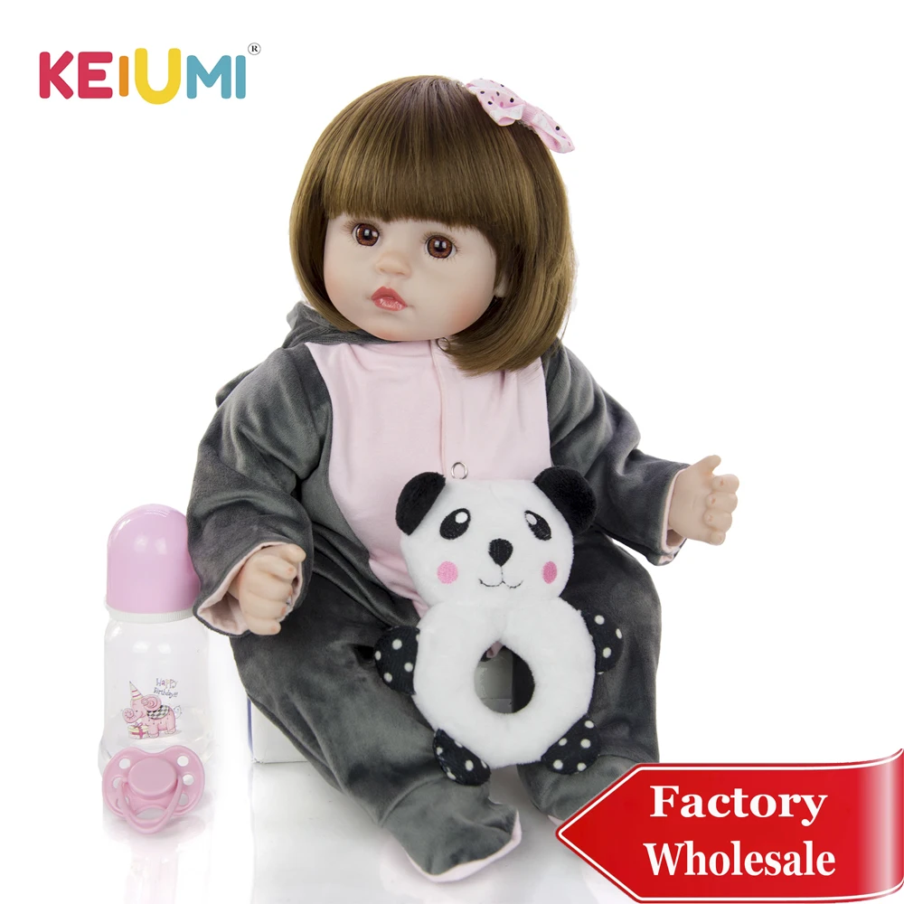 Мягкие силиконовые куклы-Младенцы KEIUMI 18 дюймов мультяшная игрушка-слон так