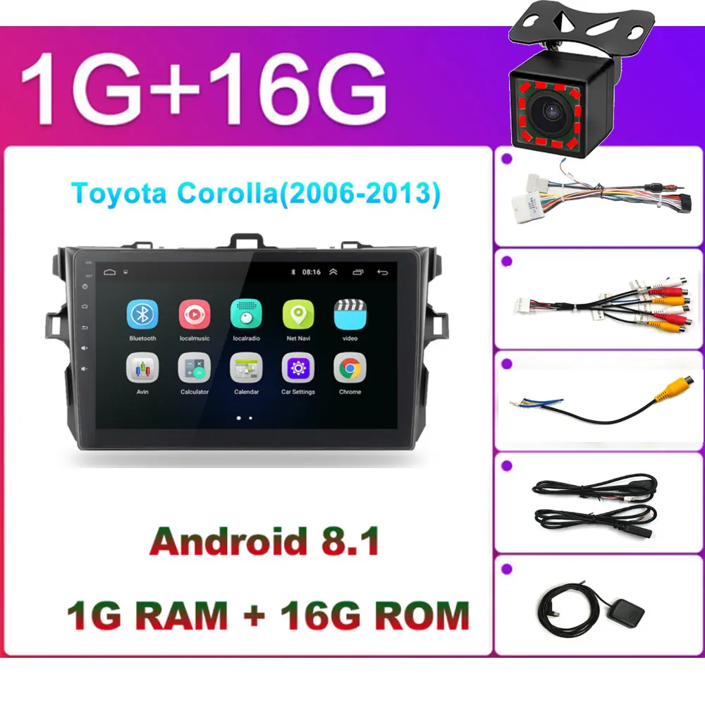 OEM вы хотите 2 Din Android 8,1 Автомобильный gps мультимедийный плеер для hyundai solaris peugeot 307SW Collora Kia Rio Sportage