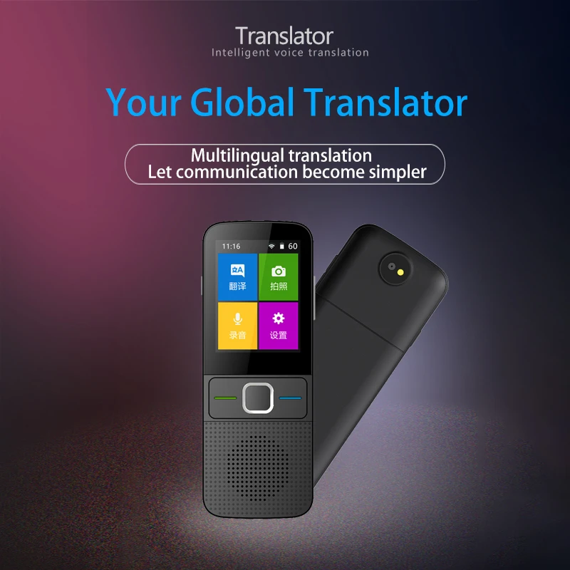 

Умный переводчик с голосовым интерфейсом T10, 2021, многоязычный онлайн-переводчик в реальном времени, мгновенный выключенный интернет-перево...