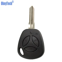 okeytech 10pcslot 3 buttons car key shell for lada priora kalina vesta grant uncut blade auto blank remote key case cover fob