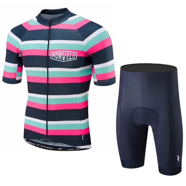 Велосипедная майка MORVELO Maillot Ropa Ciclismo Hombre одежда для коллективного велосипеда Быстросохнущий комплект с короткими рукавами MTB велосипедная одежда 9D GE