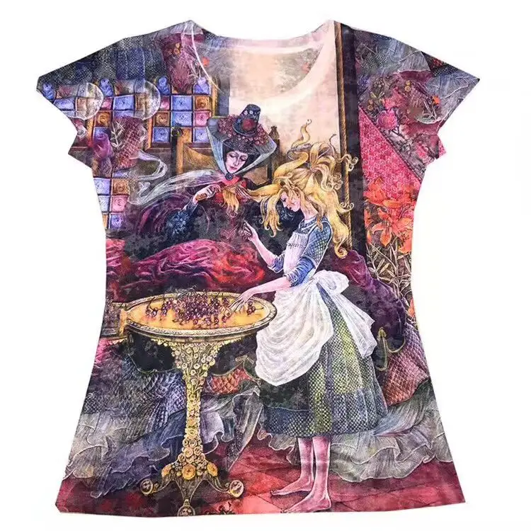 Женская шелковая футболка с коротким рукавом и круглым вырезом размеры до