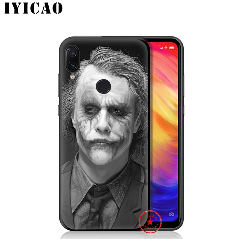 IYICAO Бэтмен Джокер из &quotТемного рыцаря&quot Мягкий чехол для Xiaomi Redmi Note 8 7 6 5 Pro 5A 4X