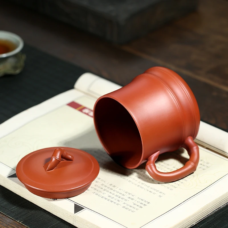 

Not as well joy pot yixing purple sand pure manual zhu mud cover cup all hand hugely increased 400 cc
