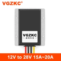 vgzkc 12v to 28v boost converter 12v to 28v dc power module 12v to 28v automotive waterproof power supply