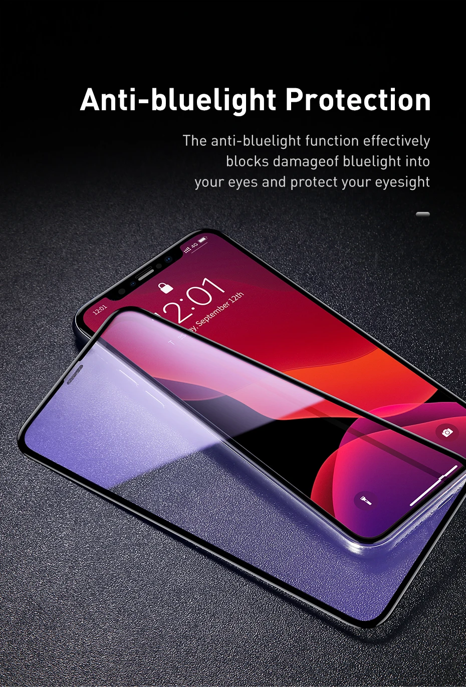 Cafele с уровнем твердости 9H полное покрытие закаленное Стекло для iPhone 11 Pro Max против подсматривания бликов Экран среднего класса против царапин для iPhone 11 pro max прозрачная HD защитная пленка