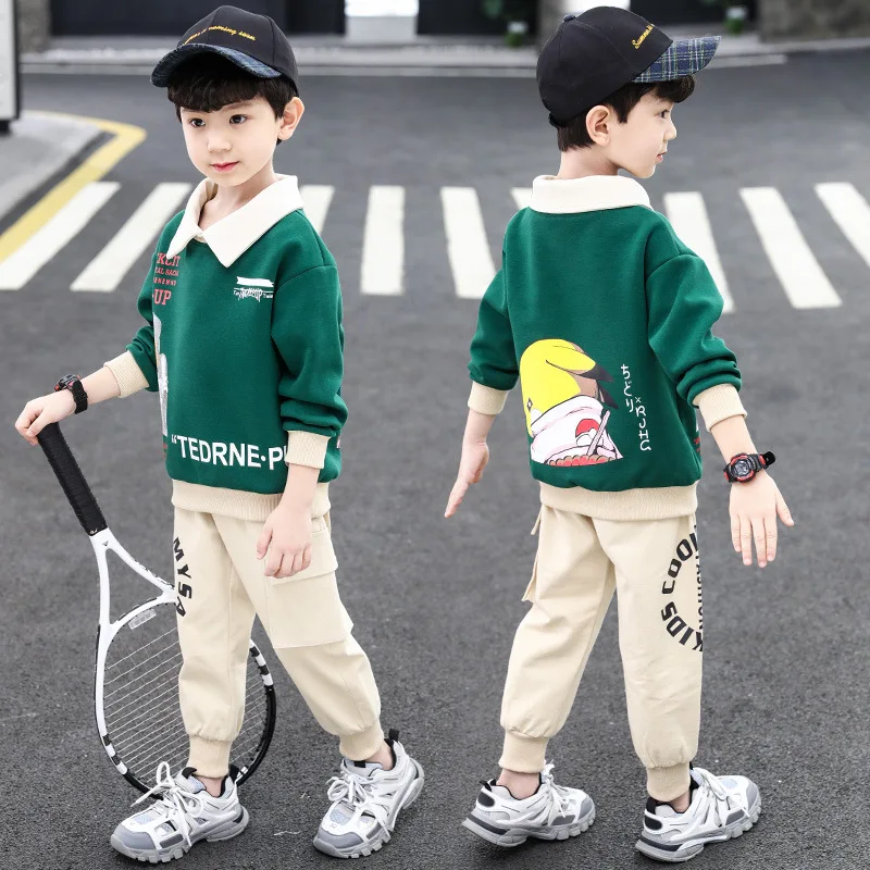 Lapel Spring Summer Girls Clothing Suits Coat +Pants 2pcs/Set Kids Teenager Outwear Sport Cotton Formal High Quality