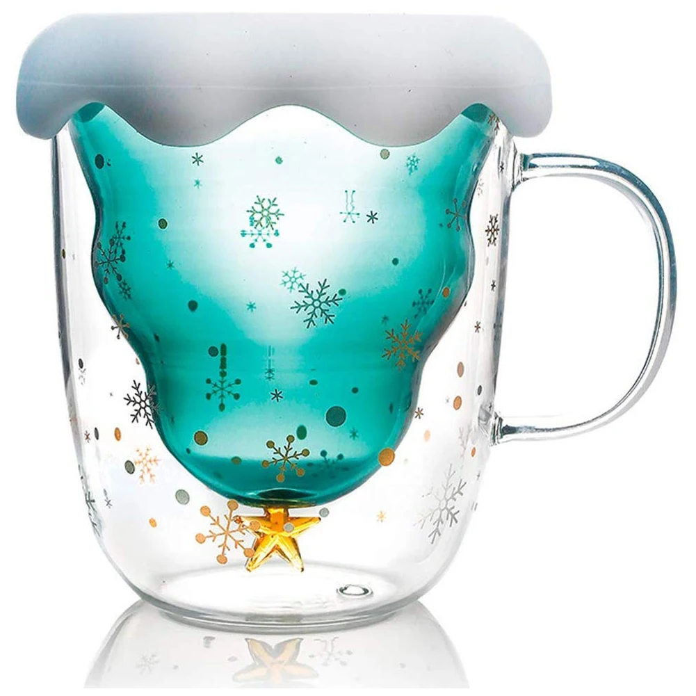 Стеклянная Изолированная кружка для эспрессо с двойными стенками чашка чая