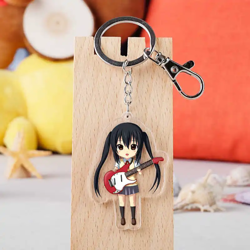 10 шт./лот аниме K-ON! Акриловый брелок игрушечная фигурка Akiyama Mio Tainaka Ritsu подвеска