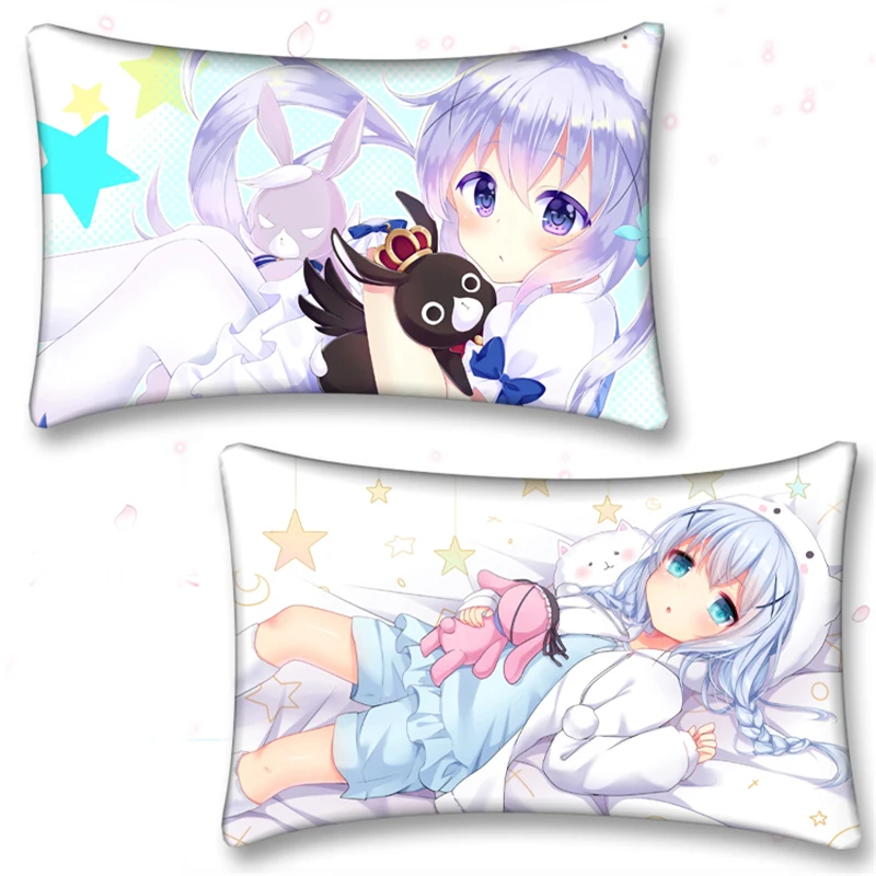 1 шт. аниме мультфильм-это заказ кролика? Плюшевая подушка с принтом для