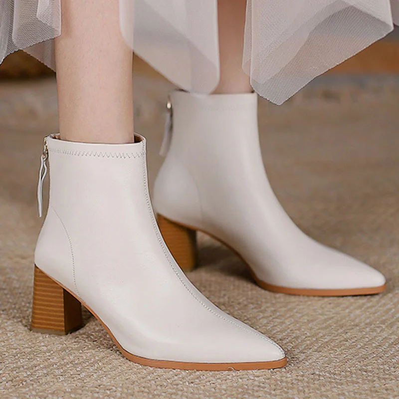 

2021 New Boots Women Flat Shoes Woman Zipper Boots For Women Casual Ankle Boots Soft Winter Female Shoes Keep Warm Botas Mujer