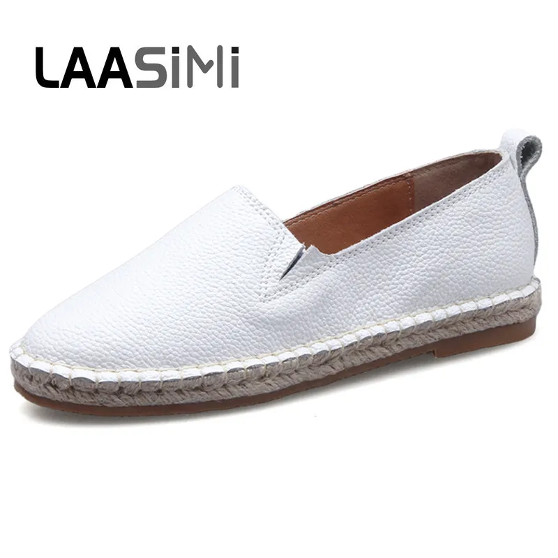 LAASIMI/эспадрильи; женская обувь на плоской подошве; Повседневная однотонная обувь; Женская Базовая обувь; Модные женские эспадрильи; большие размеры 35-41