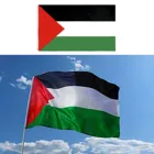 Бесплатная доставка Большая палестинский флаг полиэстера 150x90 см газе палестинские флаги, баннеры и аксессуары, флаги, баннеры и аксессуары