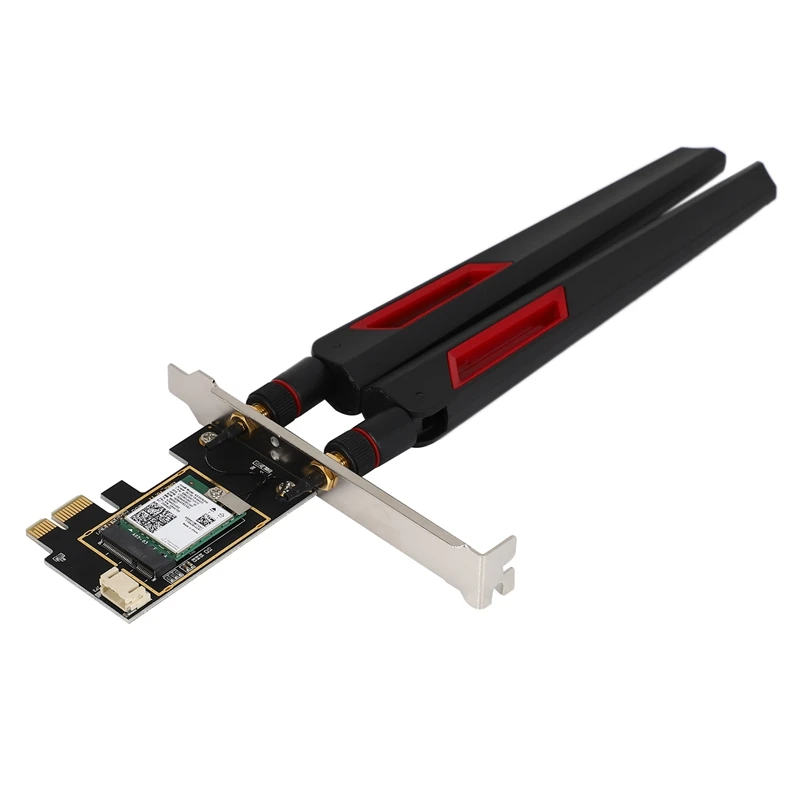 

WTXUP AX200 Wireless Network Card, Gigabit Wifi6 Dual-Band 5G Built-in Pci-E Network Card with 10Db Antenna