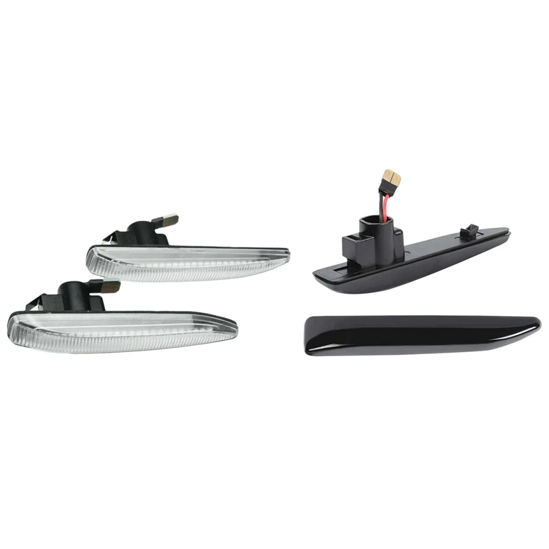 

4 шт. 63137164757 боковые маркеры, светодиодный поворотник, световой индикатор поворота для BMW E65 E66 E67 01-08, прозрачный и черный