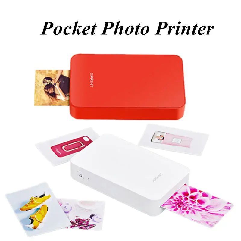 Домашний Карманный принтер 300 точек/дюйм портативный карманный мини-фотопринтер