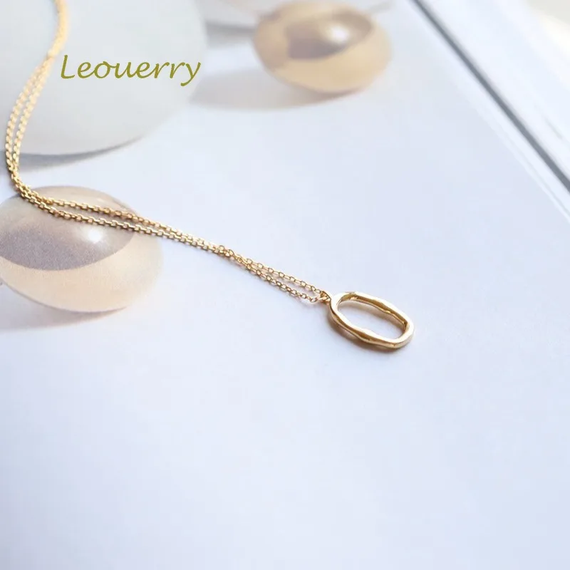 Женское Ожерелье с эллиптической подвеской из серебра 925 пробы | Украшения и