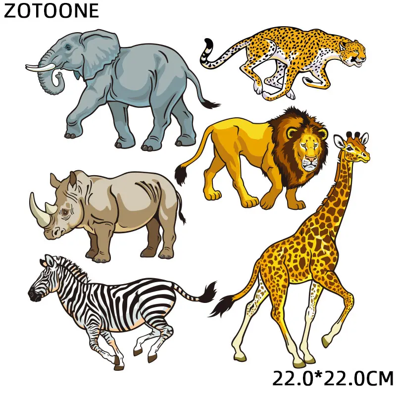 BZT0109 ZOTOONE, милые животные, железные передачи, одежда, волк, панда, собака, патч, наклейка, сделай сам, дети, термо, передача тепла, футболка с принтом G - Цвет: BZT0109