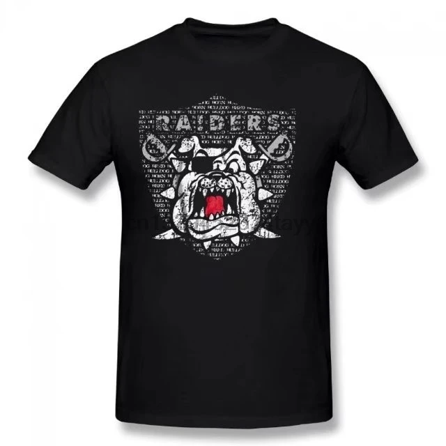 Летняя Базовая повседневная короткая хлопковая Футболка Raider dogg|Мужские