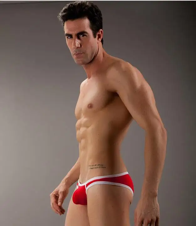 Новое Брендовое сексуальное мужское нижнее белье с U образным мешочком мужские