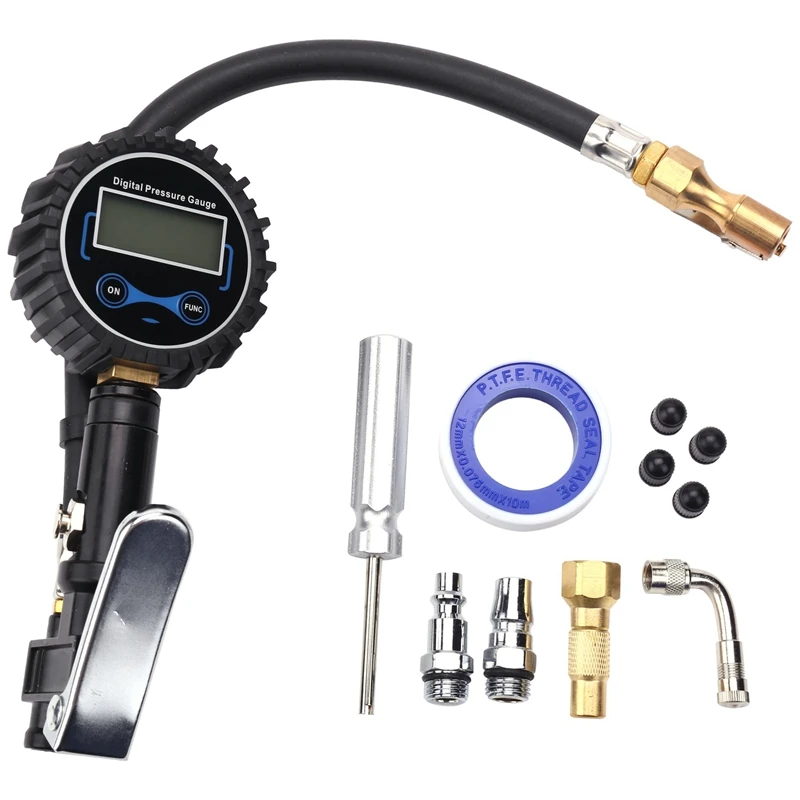 Pump Pressure Gauge Quick Connection Accessory Truck Car Motorcycle