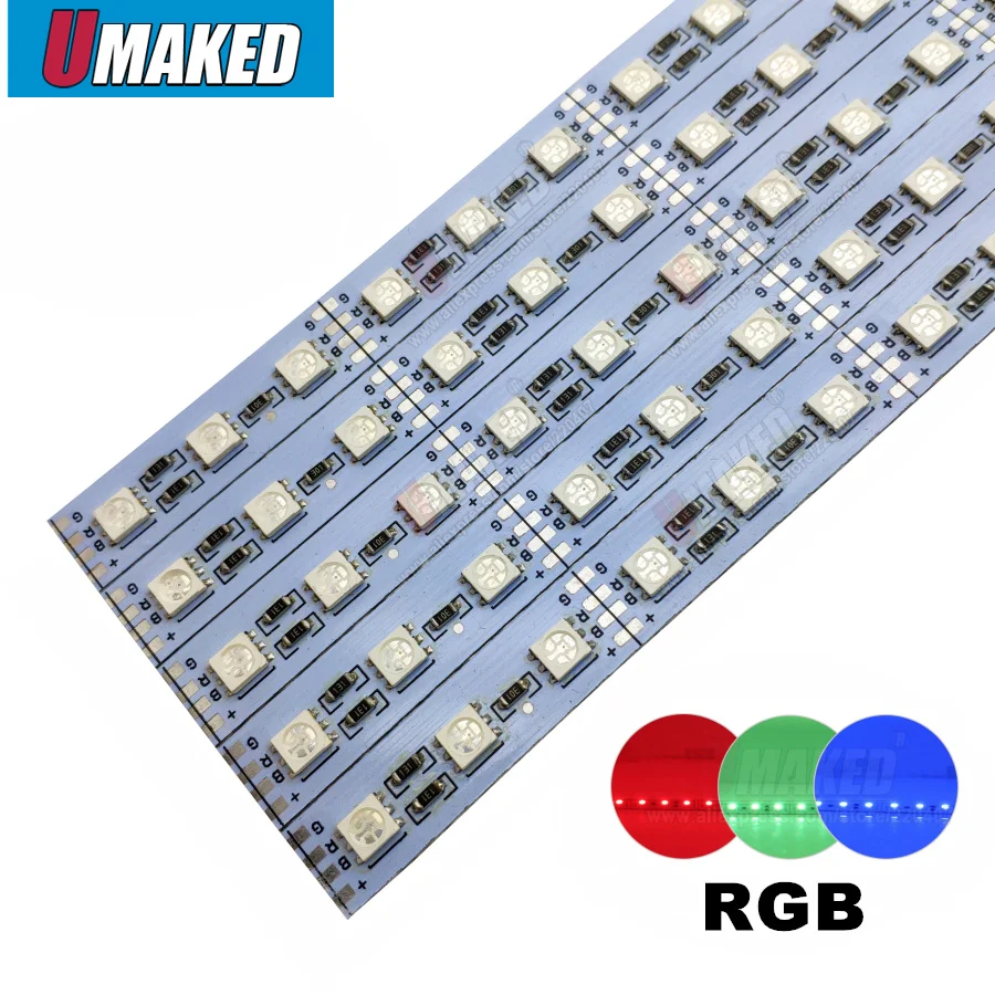 RGB цветной 50 см 12 В постоянного тока 7 2 Вт/м светодиодный жесткий светильник