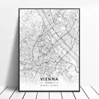 Linz Villach, Зальцбург, Инсбрук, Klagenfurt Vienna, Dornbirn, Грац, холст, Настенная картина, холст, картина для комнаты, домашний декор