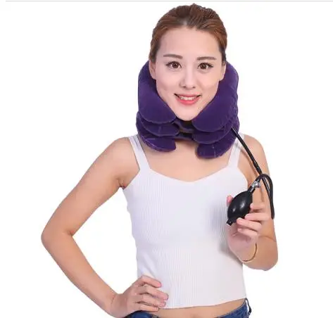 Neck traction medical corrective device neck support corrective posture neck stretch relax inflatable neck