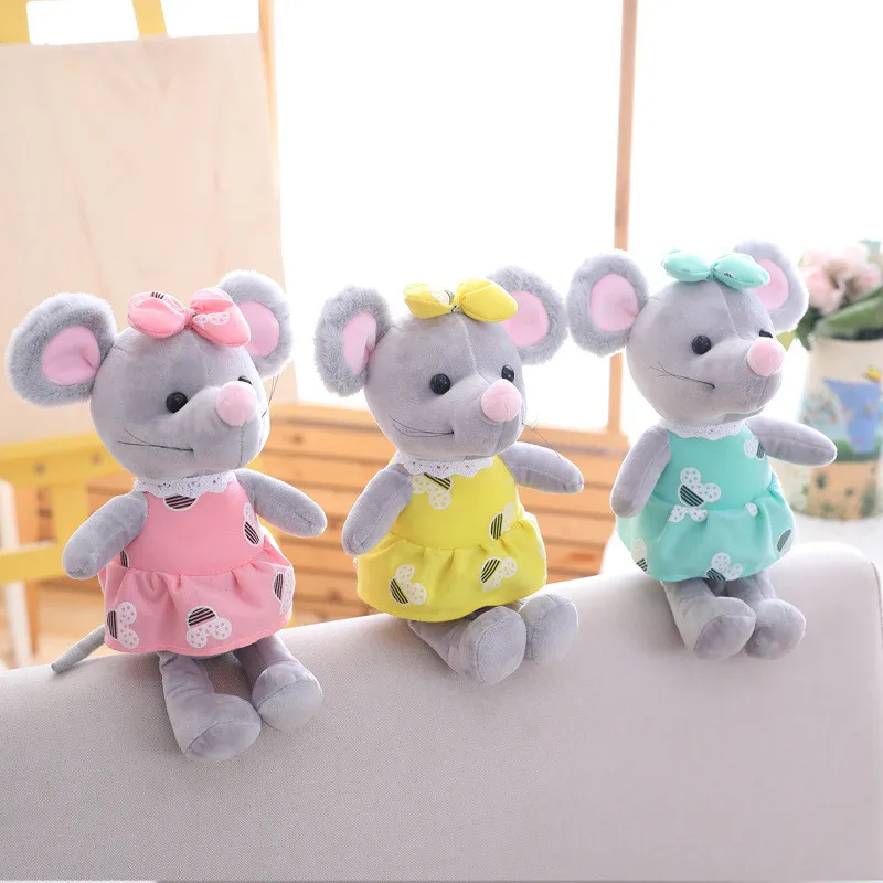1 шт. 25 см с принтом в виде милой мышки плюшевые игрушки мягкие животных Kawaii