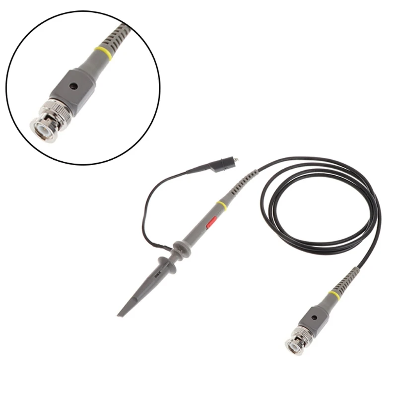 MasTech 1X 10X P6100 100MHz High Precision Oscilloscope Probe Alligator Test Clip with Adjustable Attenuation Rate | Инструменты