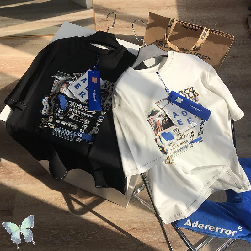 

Ader Error T-shirt Alien UFO Electric Wave Poster Men Women Adererror T Shirt