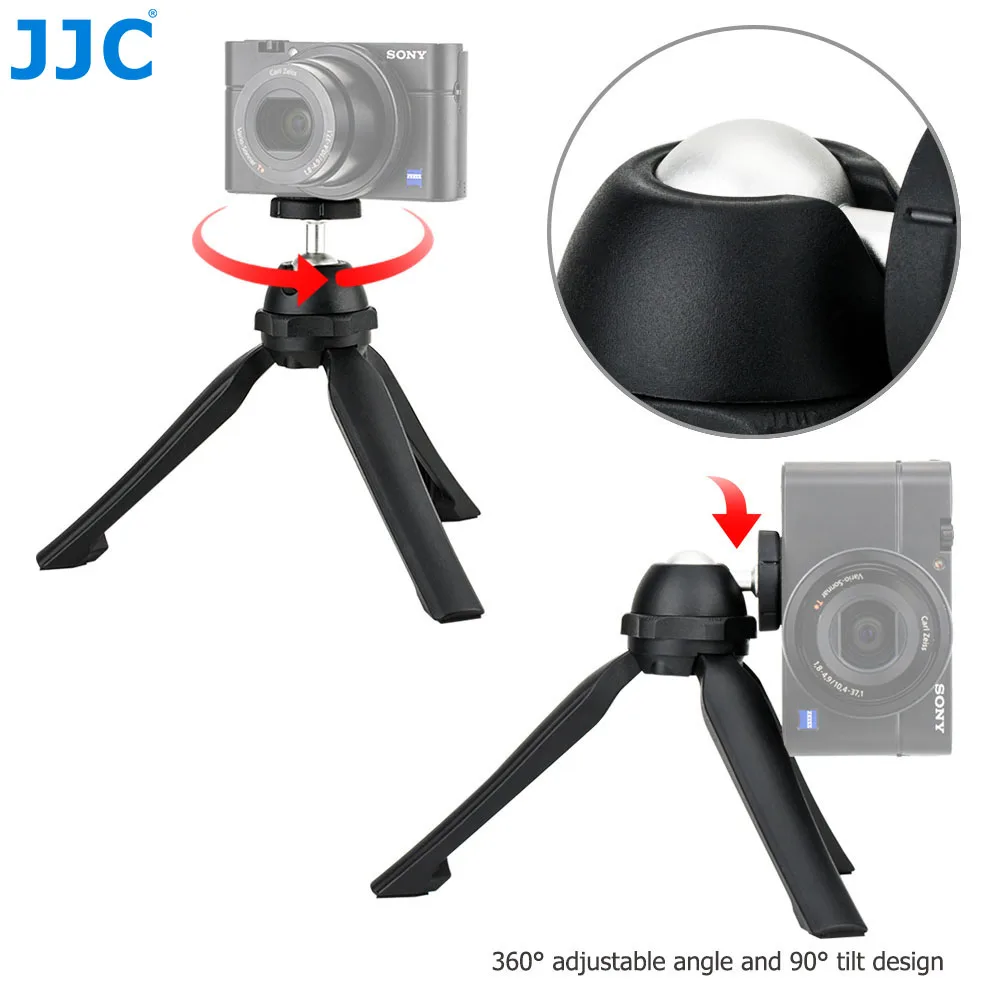 JJC мини Настольный Ручной штатив Стенд для Sony ZV 1 ZV1 RX100 VII A6000 A6300 A7 III A7R IV Canon RP Fuji XT3